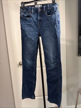 abercrombie kids dark blue jeans